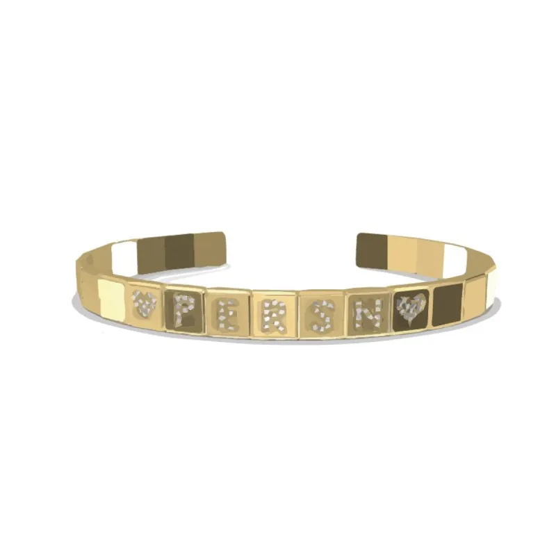 Cube Bracelet Gold sold by PERSN US