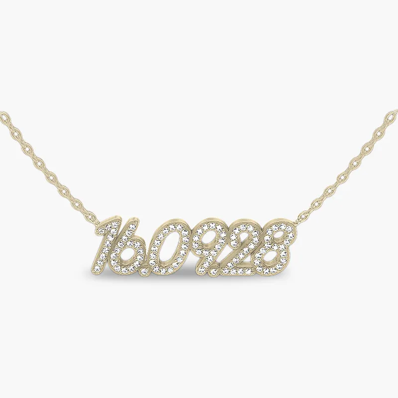 Signature Date Necklace sold by PERSN US