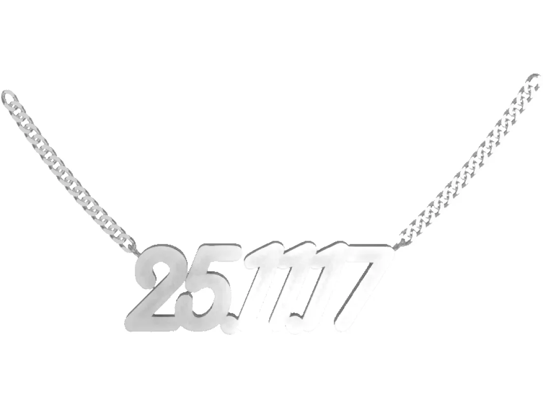 Numbers Necklace sold by PERSN US