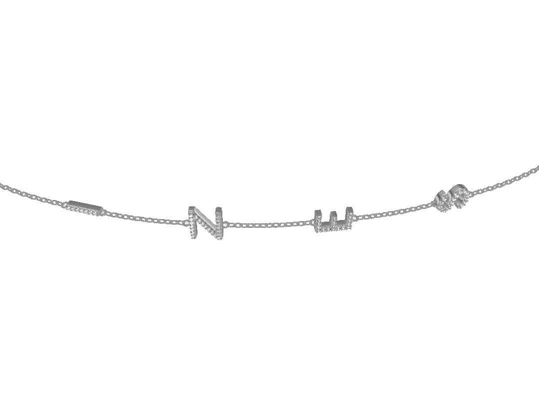 Letters Anklet sold by PERSN US