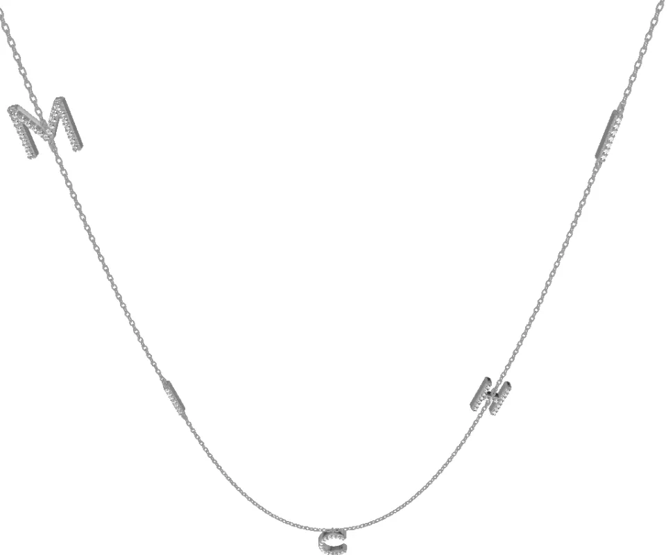 LettersMB Necklace sold by PERSN US