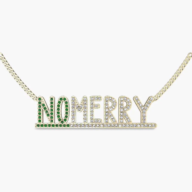 Signature Necklace No Merry Mood sold by PERSN US