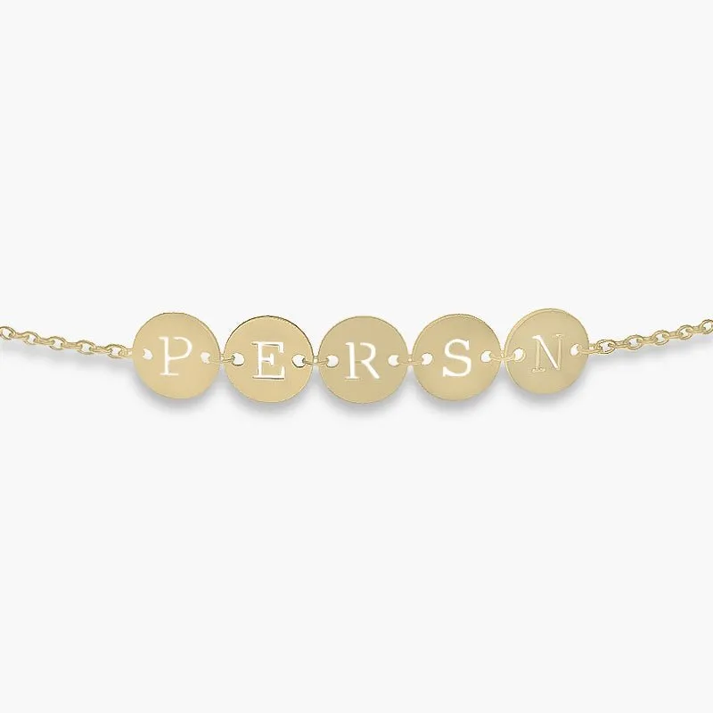 Disc Bracelet made by PERSN US
