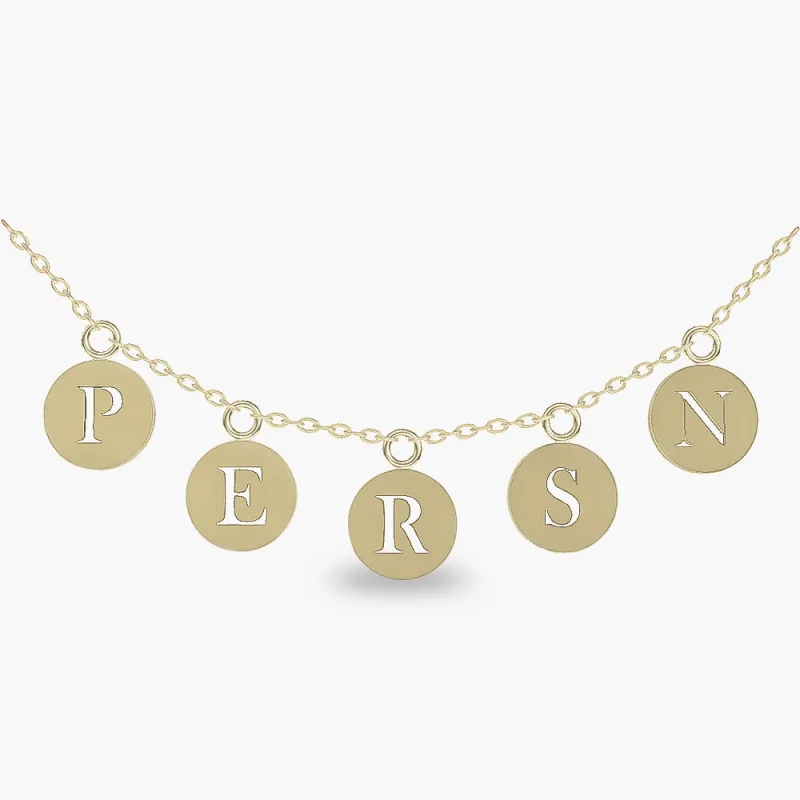 Disc Necklace made by PERSN US