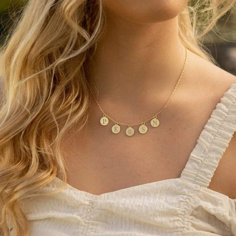 Disc Necklace sold by PERSN US product image thumbnail 2