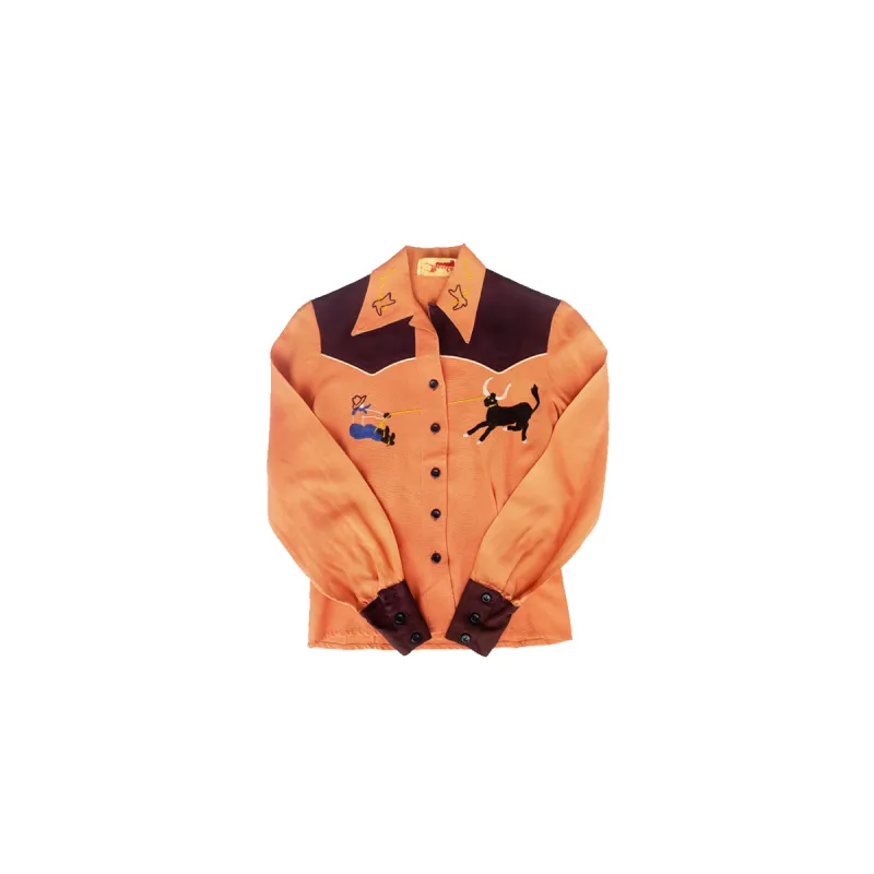 BAMxMC Vintage Two-Tone Western Rockabilly Shirt sold by Miron Crosby