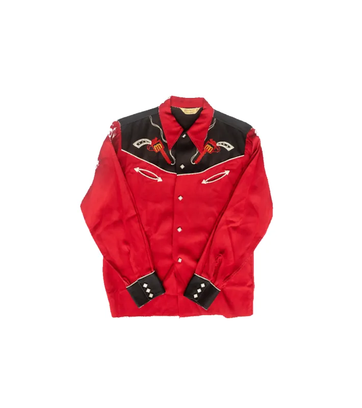 BAMxMC Vintage H Bar C Gabardine Western Shirt sold by Miron Crosby