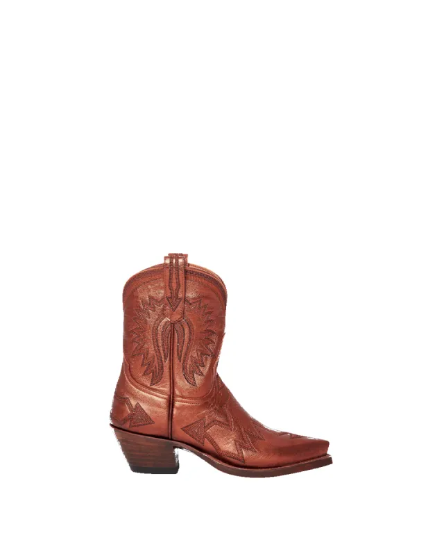 Maggie Metallic Burnt Orange sold by Miron Crosby