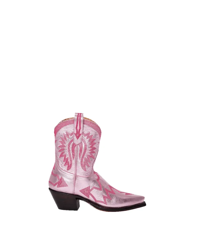 Maggie Metallic Light Pink sold by Miron Crosby