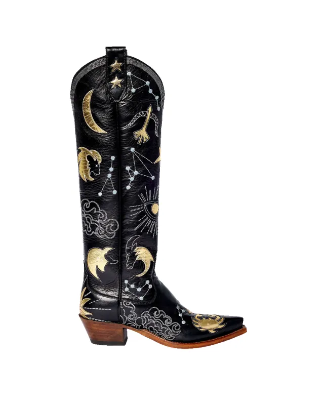 Celeste Black Boot sold by Miron Crosby