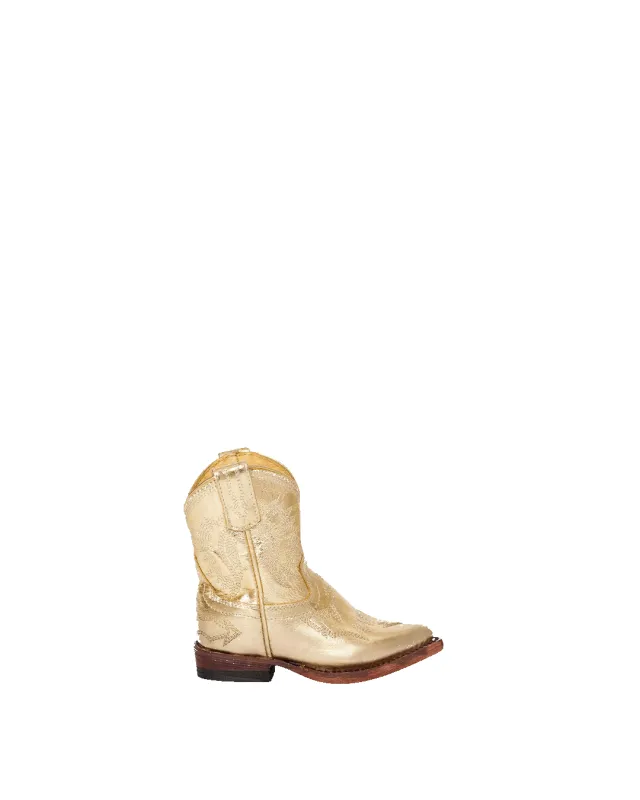 Mini Maggie Metallic Gold sold by Miron Crosby