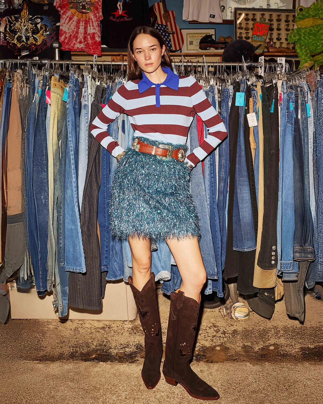 Lilly Chocolate Suede sold by Miron Crosby product image thumbnail 3