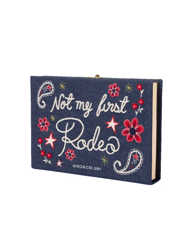 Olympia Le-Tan x MC Rodeo Queen Denim Clutch made by Miron Crosby