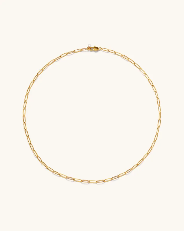 Signature Paperclip Chain sold by Perlvoya