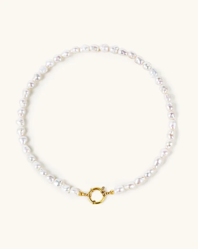 Unique Baroque Pearl Necklace, 7-9mm, 3A sold by Perlvoya