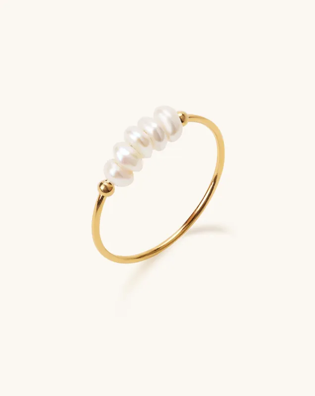 Quick Chic Pearl Ring, 3-4mm, 3A sold by Perlvoya