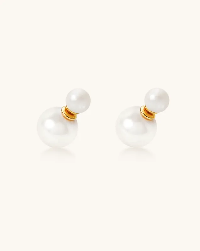 Reversible Charm Pearl Earring, 11-12mm, 7-8mm, 5A sold by Perlvoya