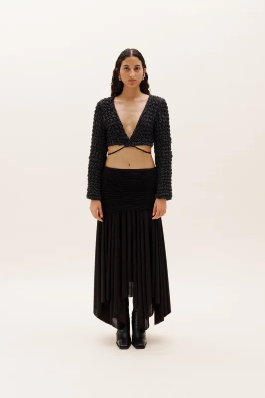 Grey Bolero Cardigan sold by Selia Richwood