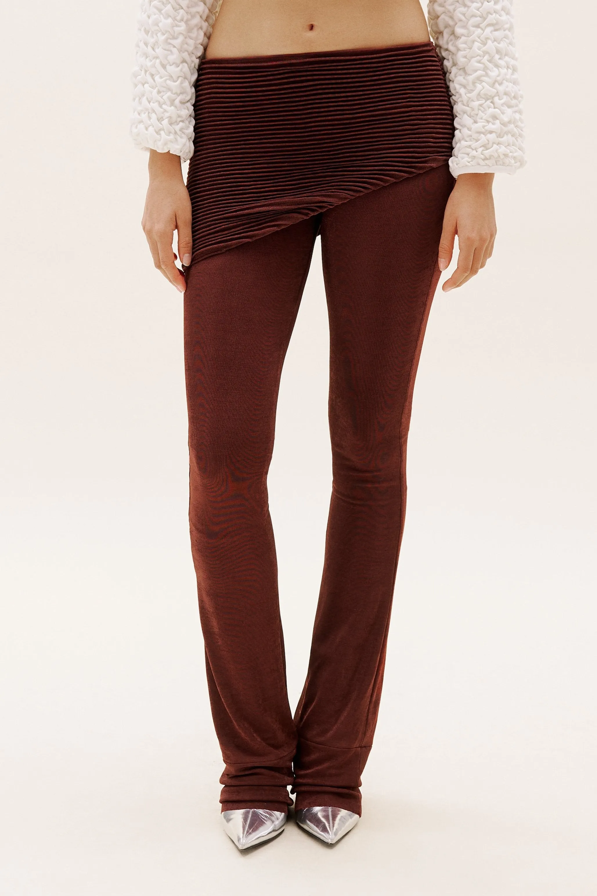 Brown Plisse Pant sold by Selia Richwood product image thumbnail 2