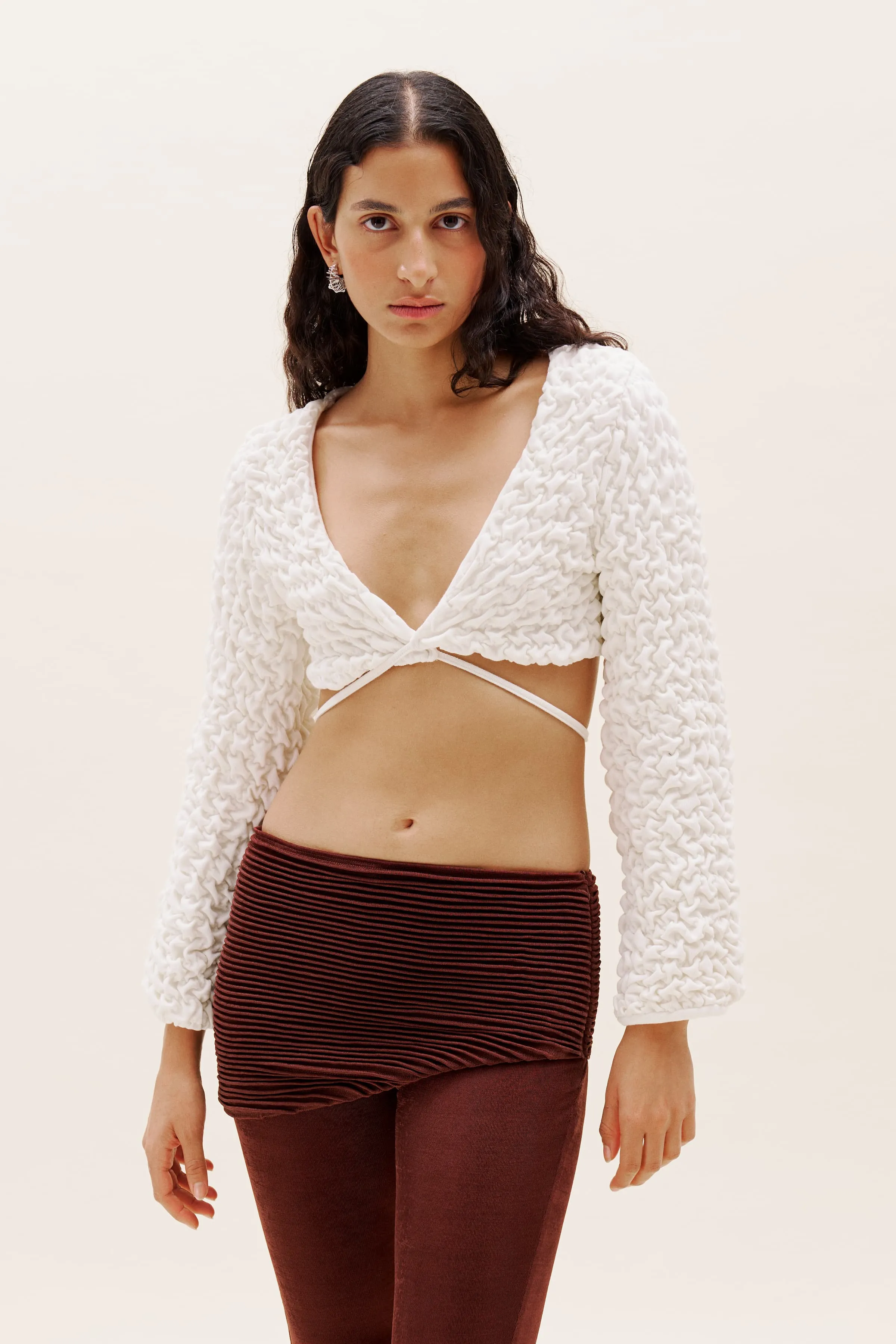 White Bolero Cardigan sold by Selia Richwood product image thumbnail 4