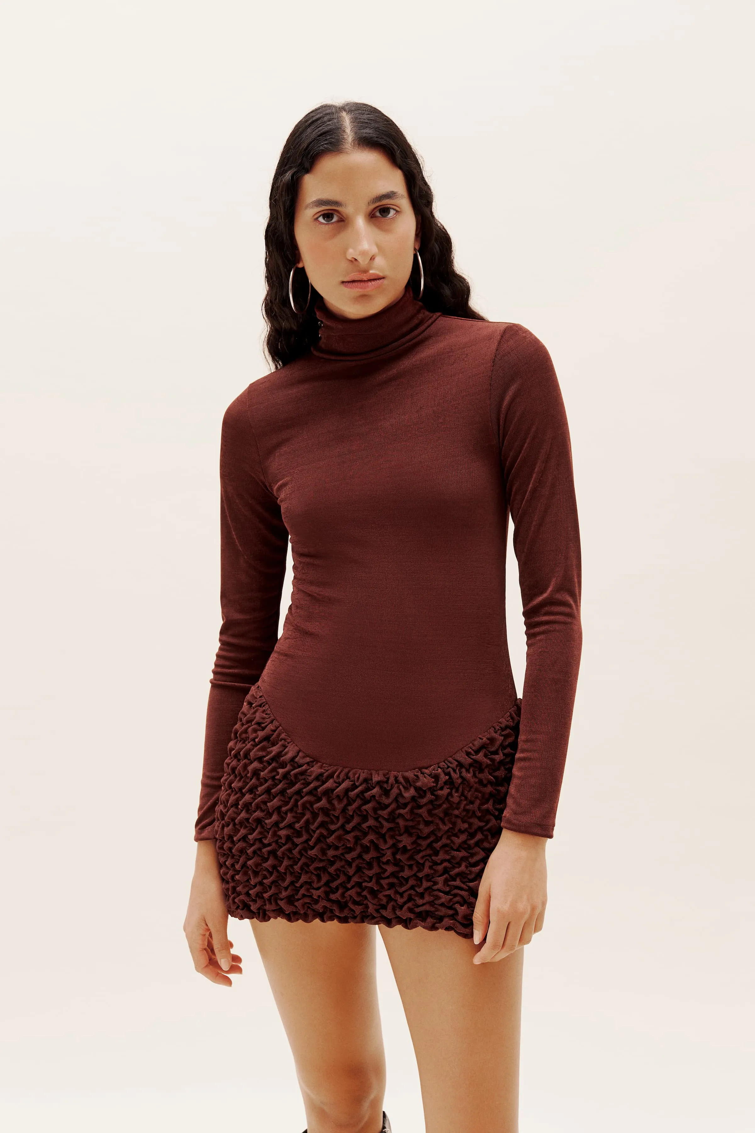 Brown Poncik Mini Dress sold by Selia Richwood product image thumbnail 2