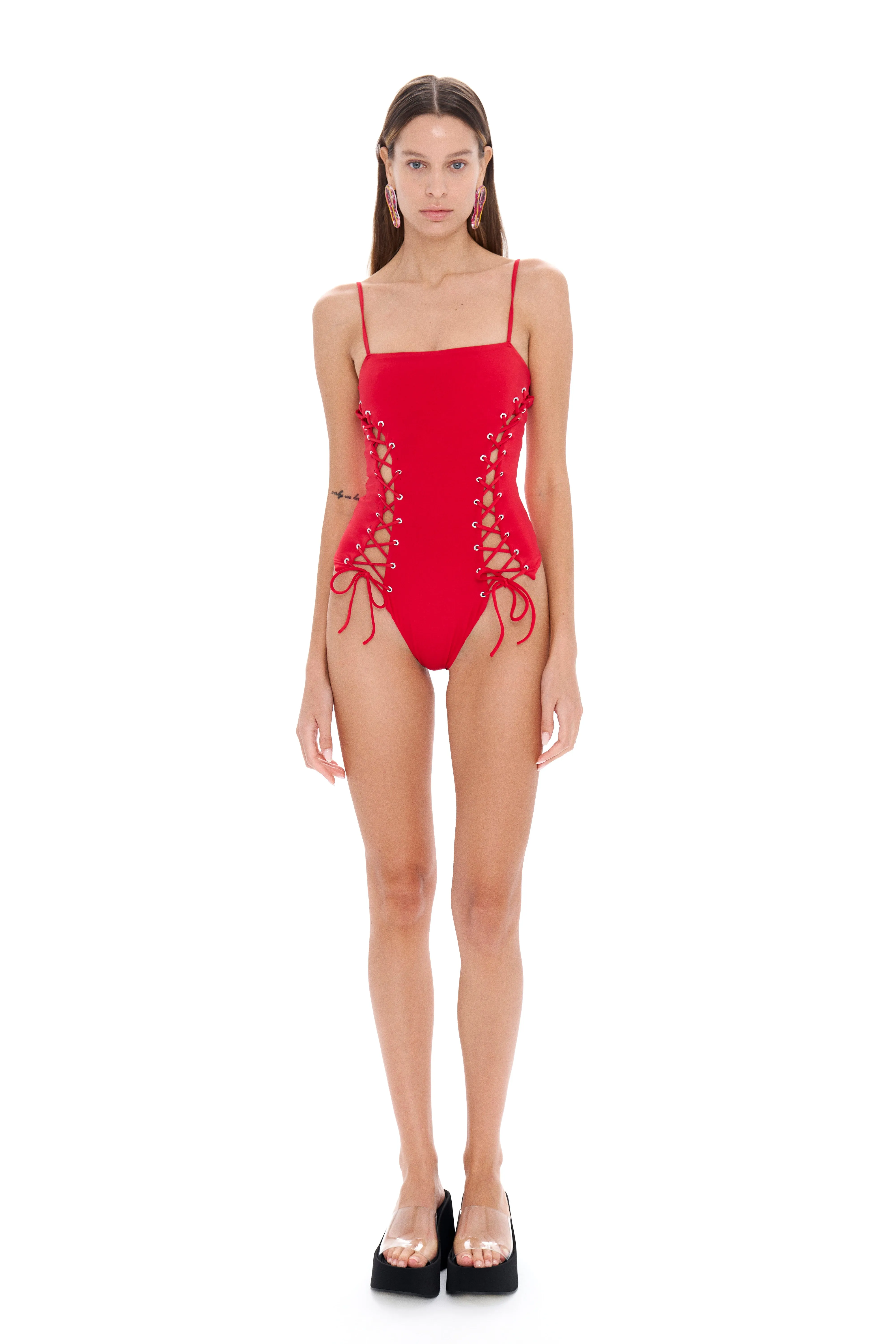 Ada Red Swimsuit sold by Selia Richwood product image thumbnail 2