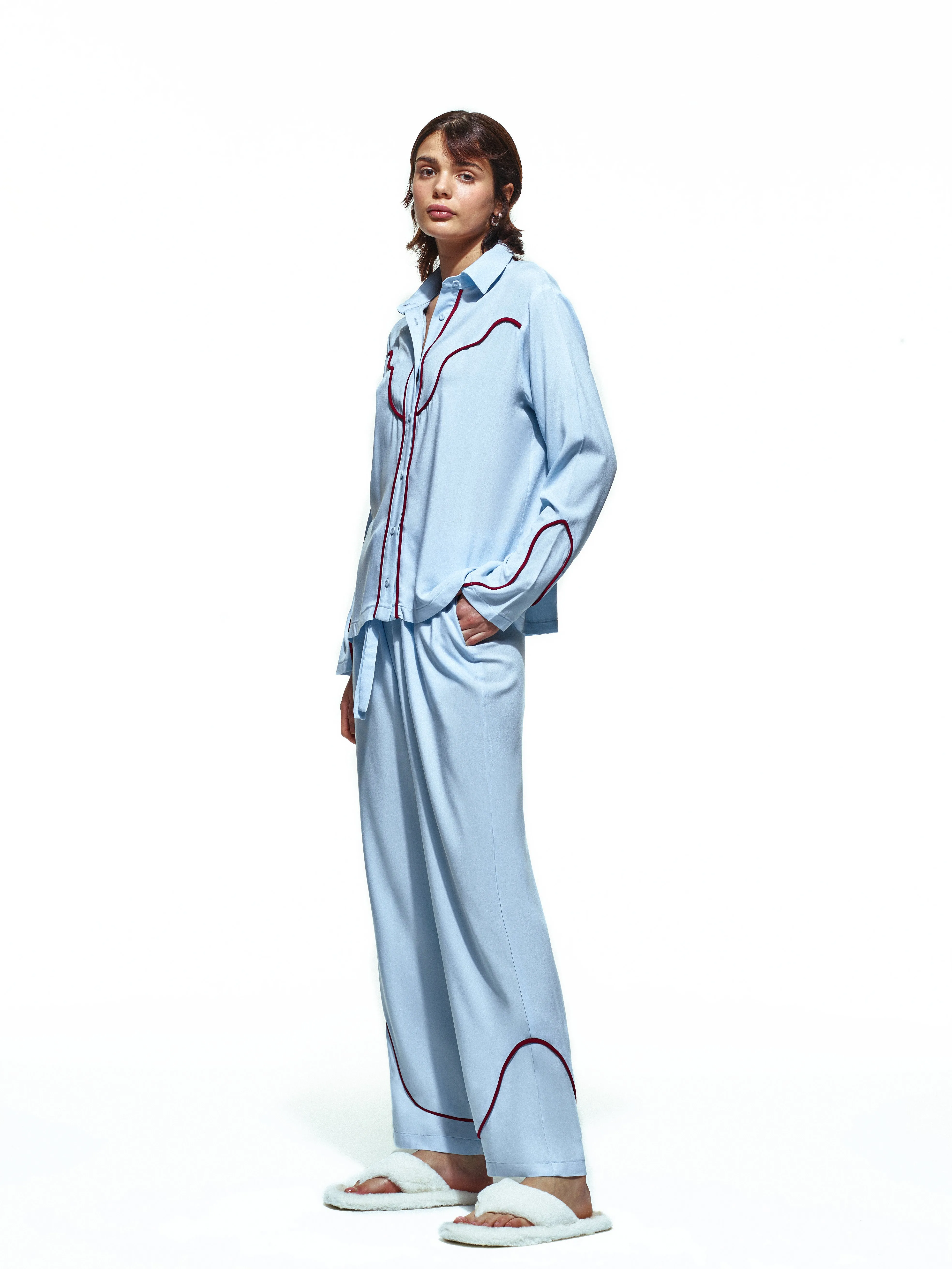Texas Blue Long Pajama Set sold by Selia Richwood product image thumbnail 3