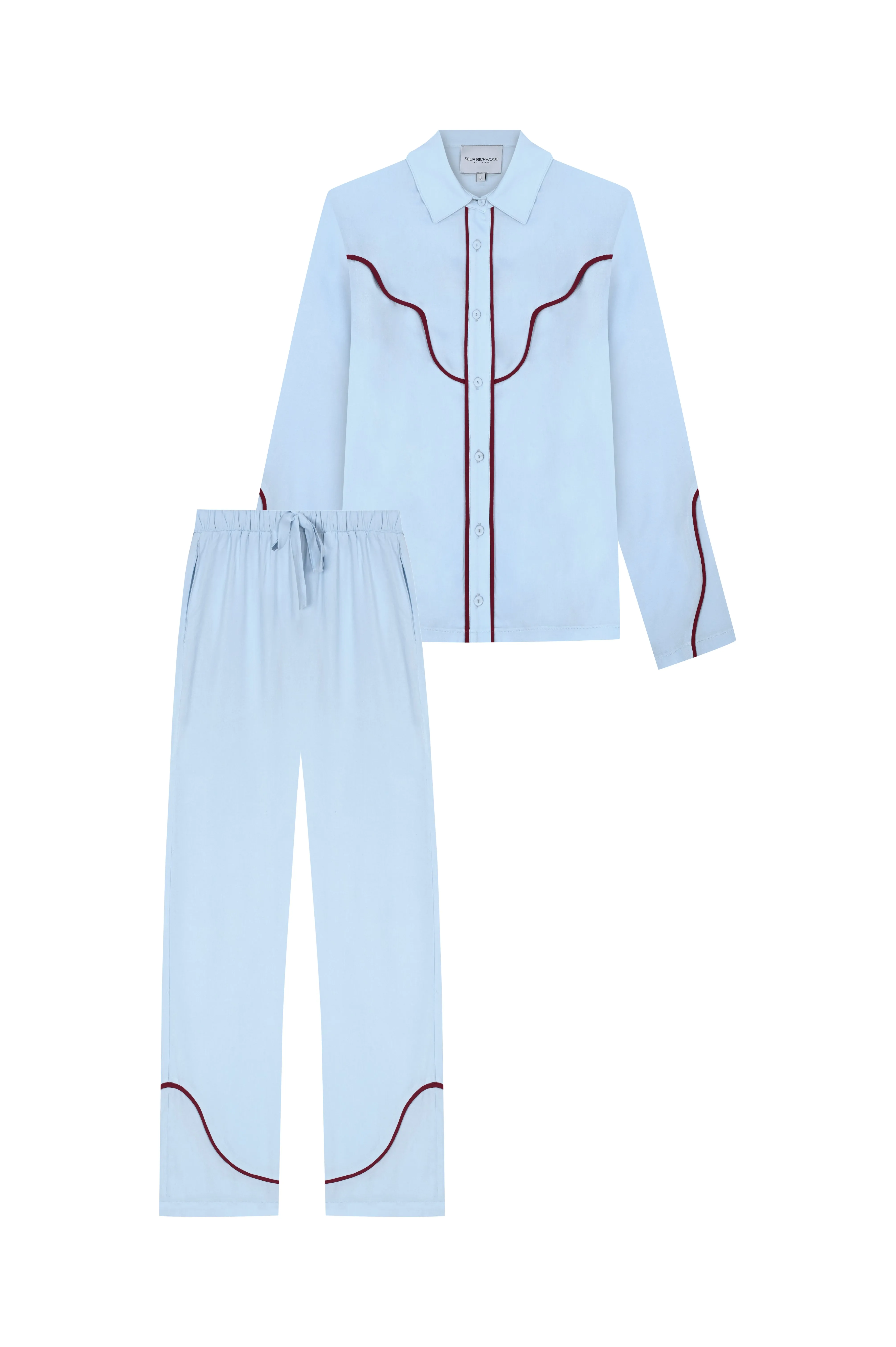 Texas Blue Long Pajama Set sold by Selia Richwood product image thumbnail 2