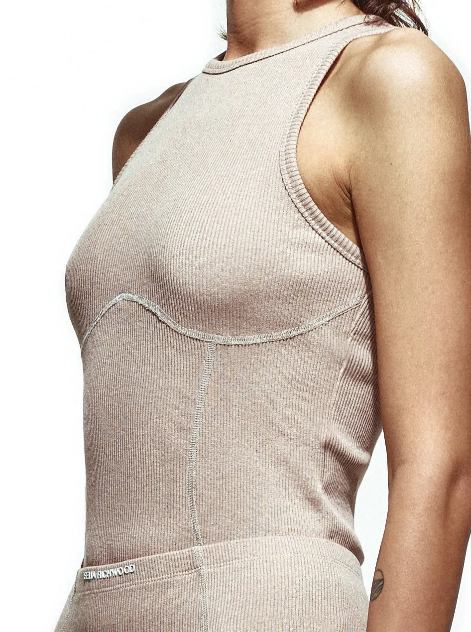 Beige Tank Top sold by Selia Richwood product image thumbnail 5