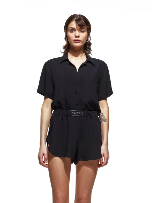 Black Heart Short Pajama Set sold by Selia Richwood