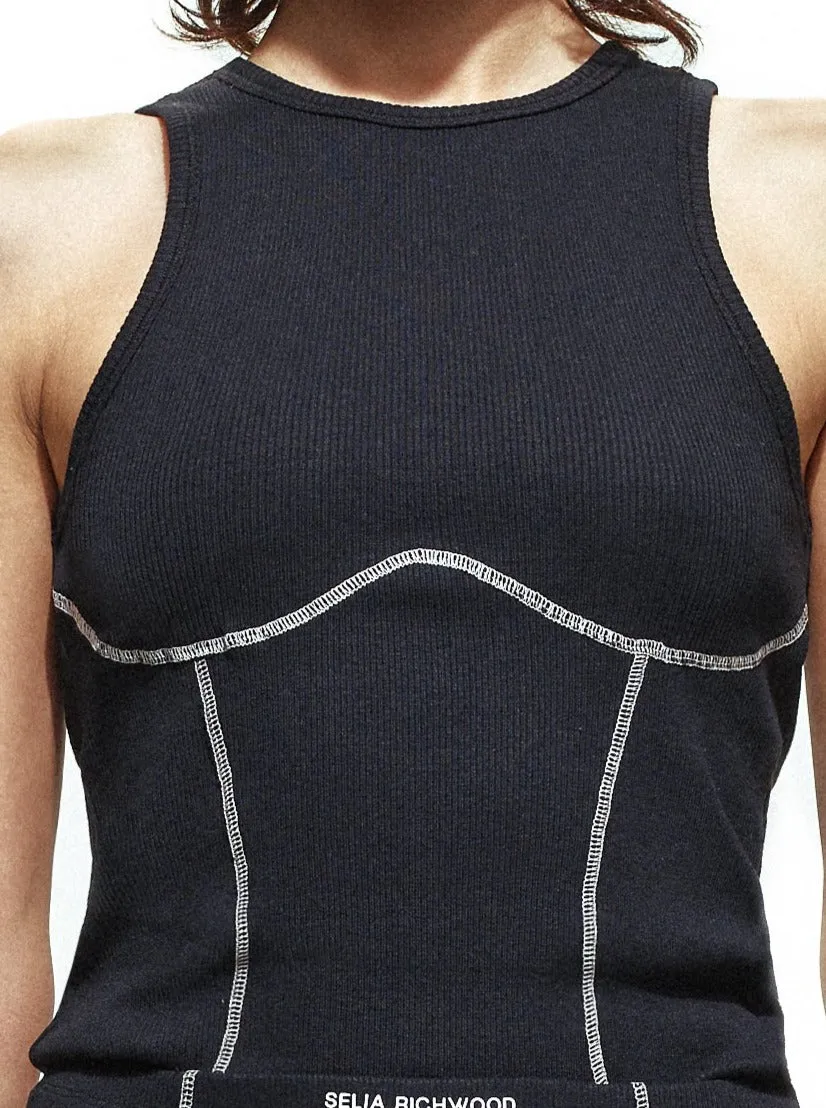 Black Tank Top sold by Selia Richwood product image thumbnail 3