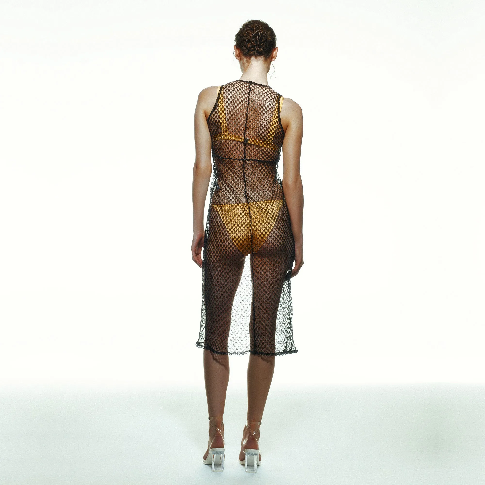 Black Mesh Beach Dress sold by Selia Richwood product image thumbnail 3