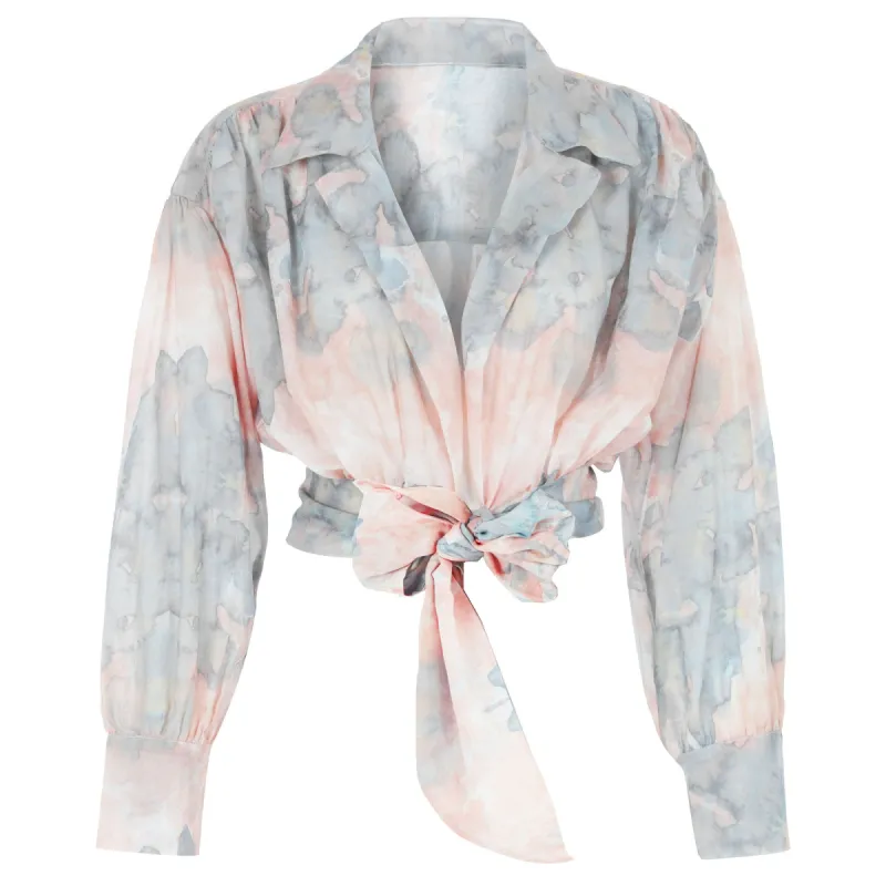 Green Tie-Dye Beach Shirt sold by Selia Richwood