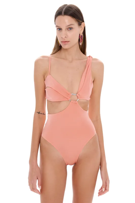 Mae Peach Swimsuit sold by Selia Richwood