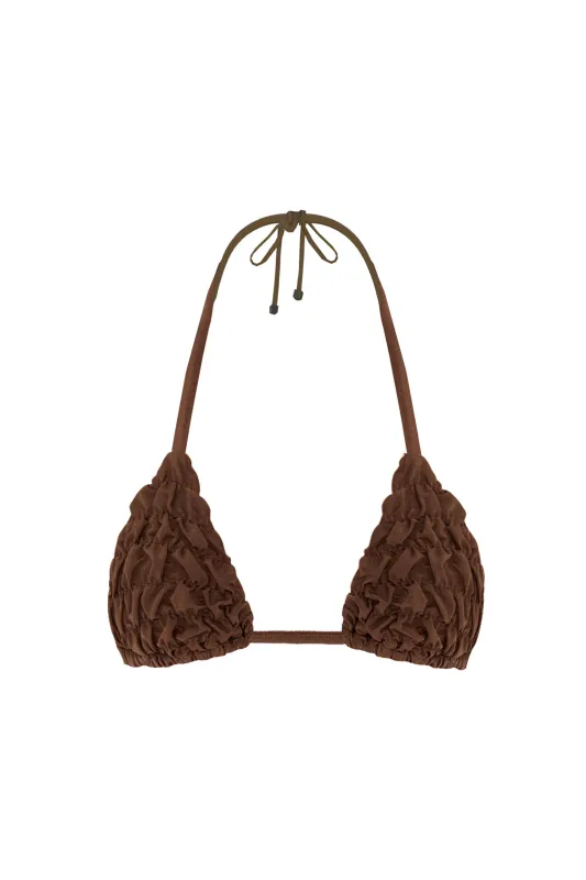 Lia Brown Bikini Top sold by Selia Richwood