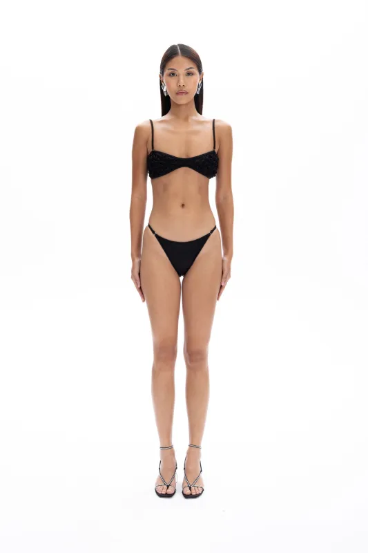 Zoe Black Bikini Top sold by Selia Richwood