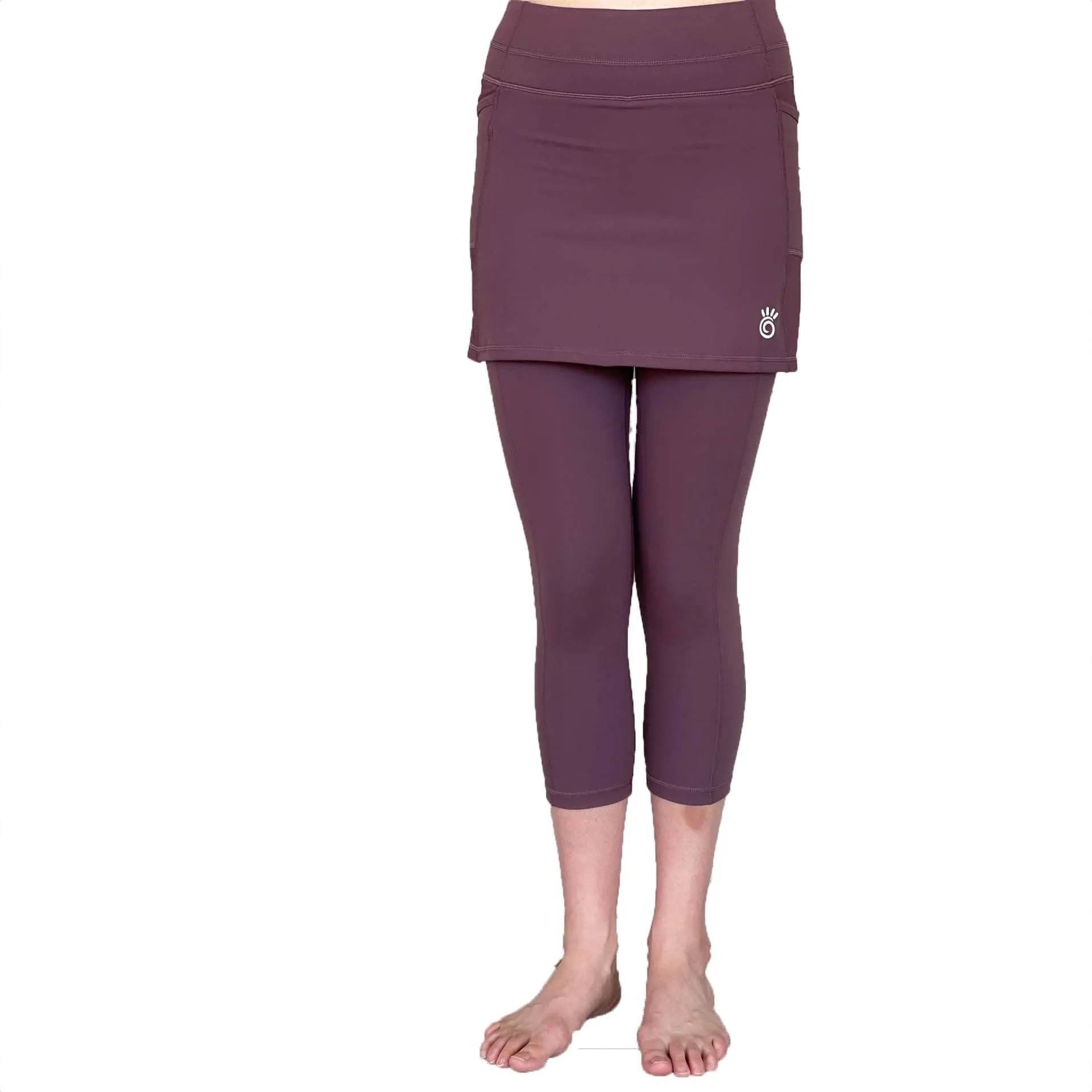 Elderberry Skirted Leggings sold by Sol Sister Sport