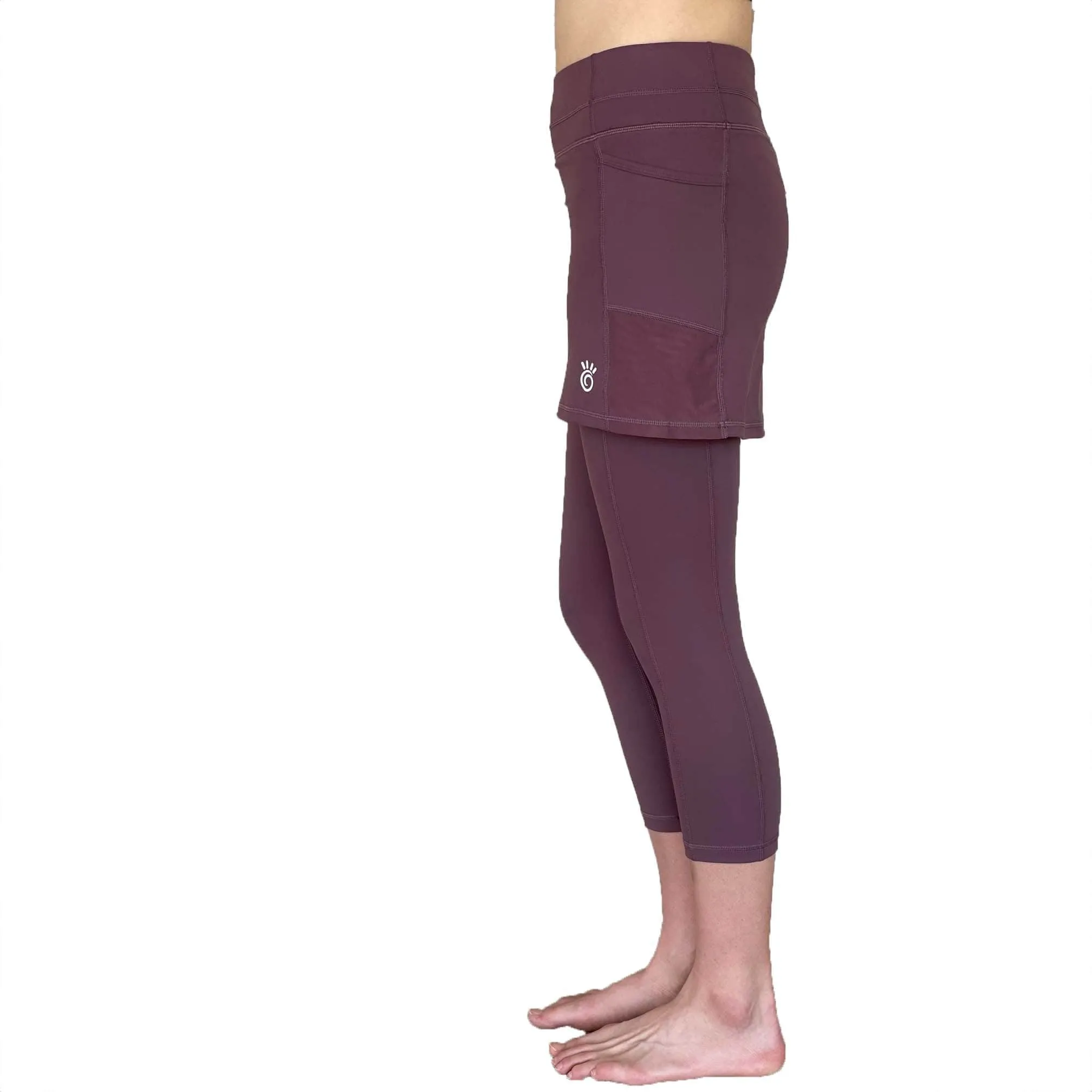 Elderberry Skirted Leggings sold by Sol Sister Sport product image thumbnail 2