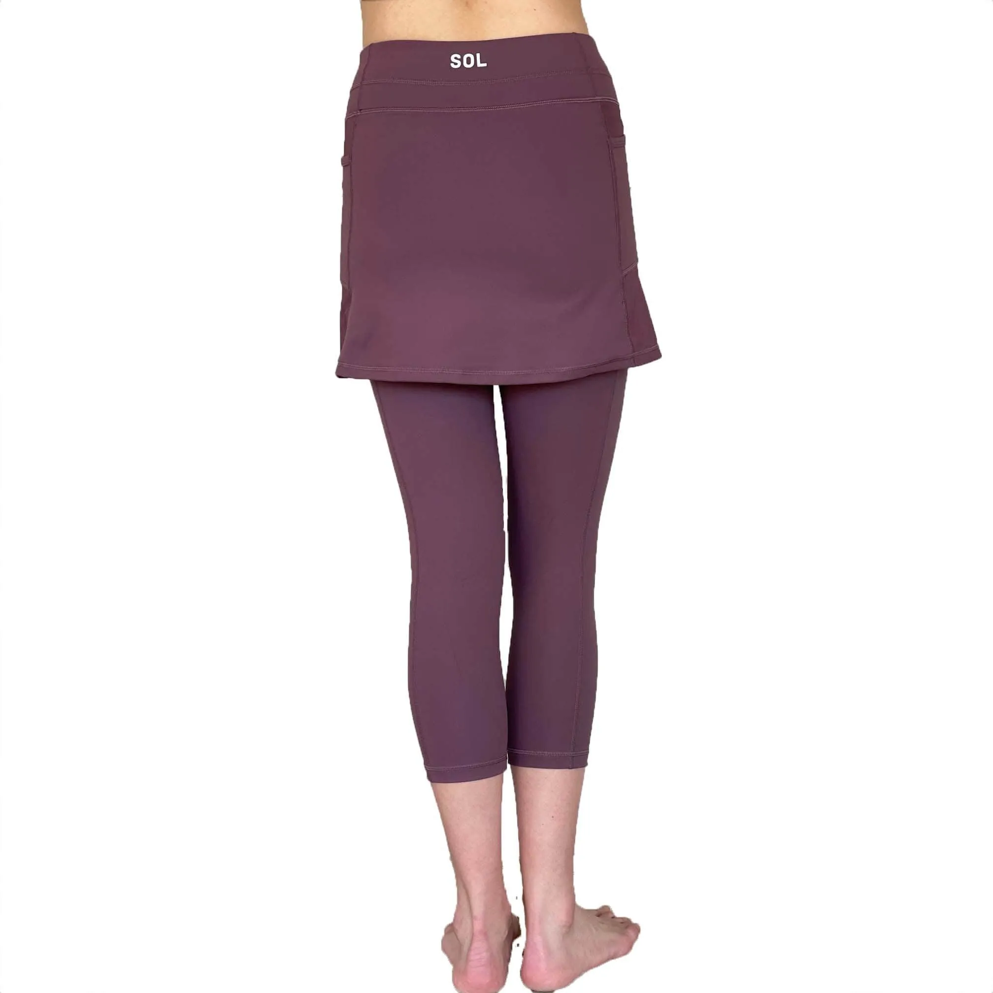 Elderberry Skirted Leggings sold by Sol Sister Sport product image thumbnail 3