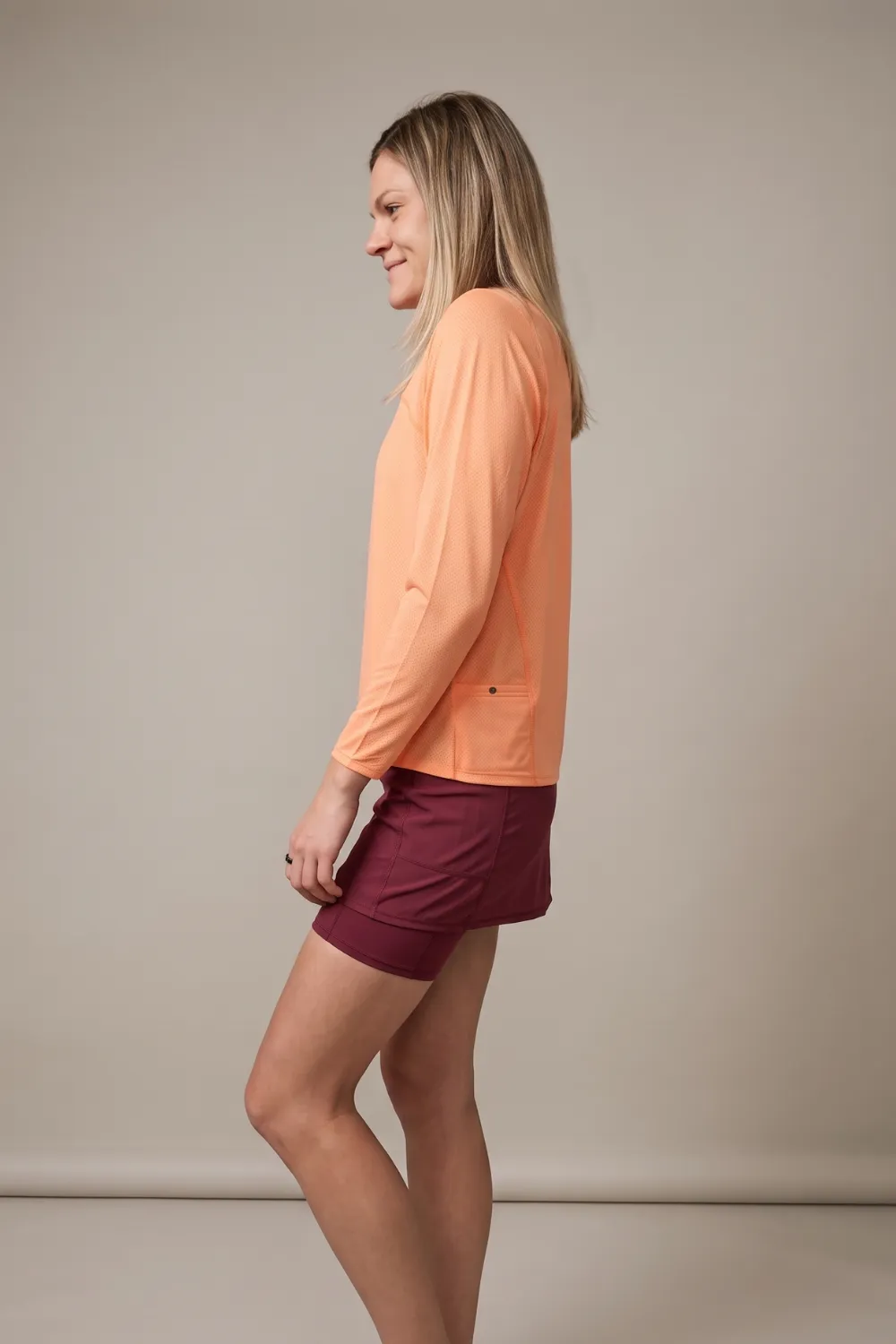 Ventura Mesh Pullover Shirt - Sunburst Orange sold by Sol Sister Sport product image thumbnail 4