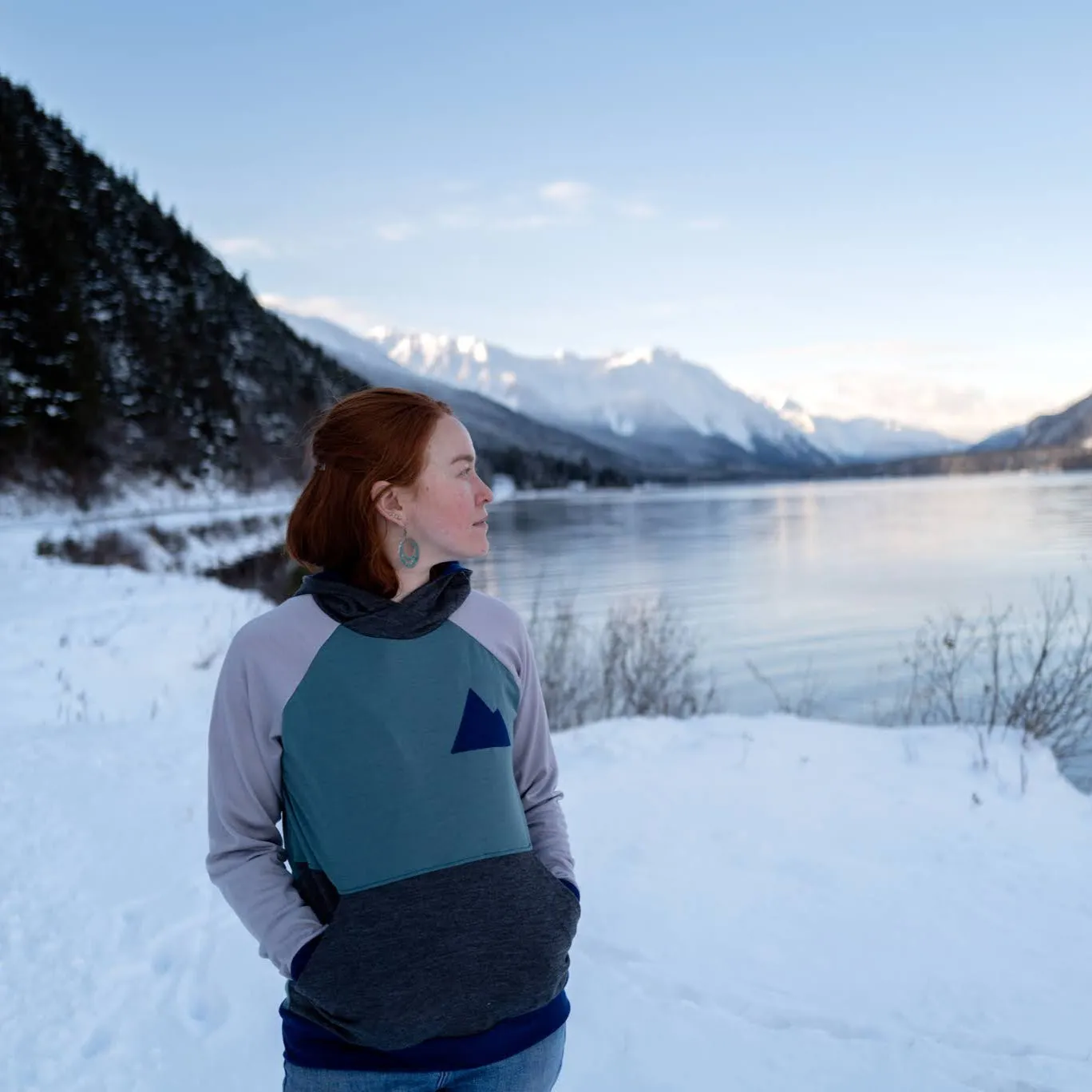 North Coast Adult Hoodie sold by Wild Haven Wools product image thumbnail 2