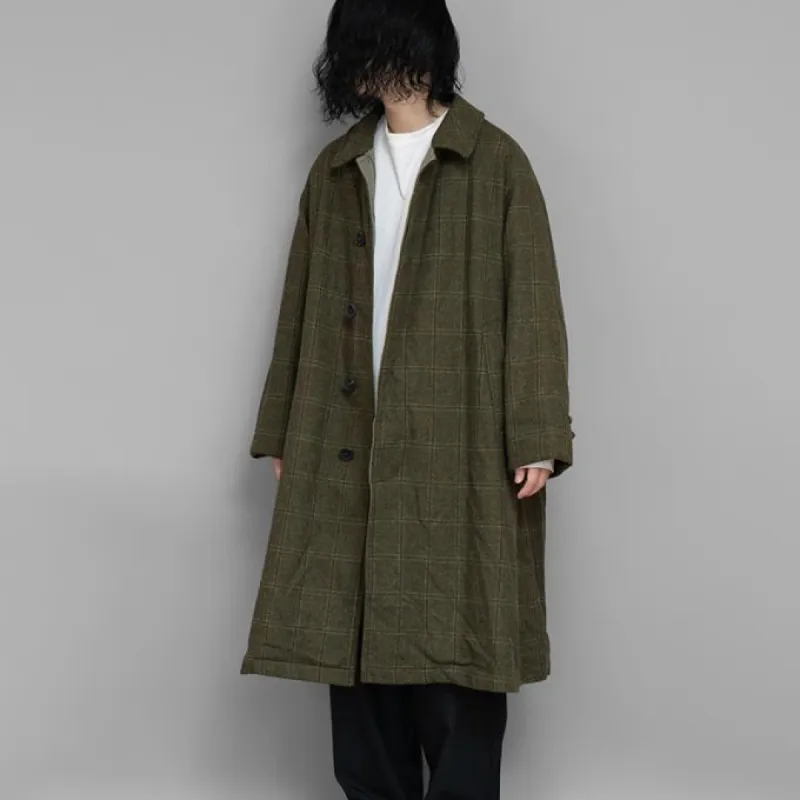 A.PRESSE / Tweed Balmacaan Coat sold by twelve