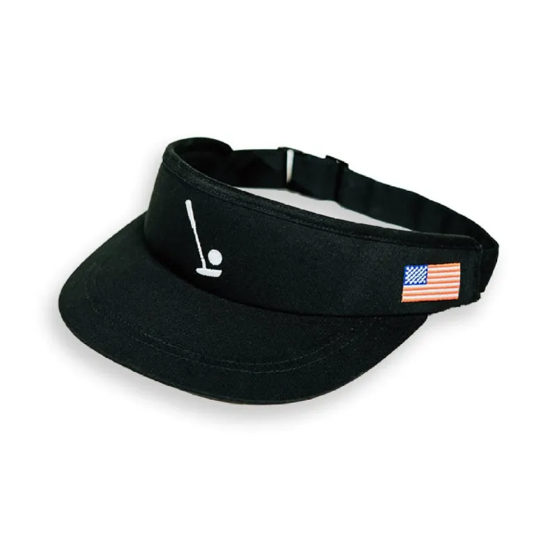 Sink It Black Visor sold by 2 Putt