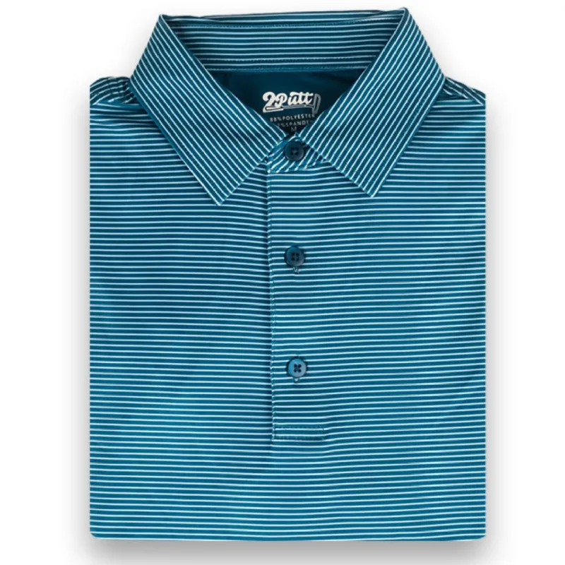 FREE GIFT | Dark Blue Stripe Men's Polo sold by 2 Putt