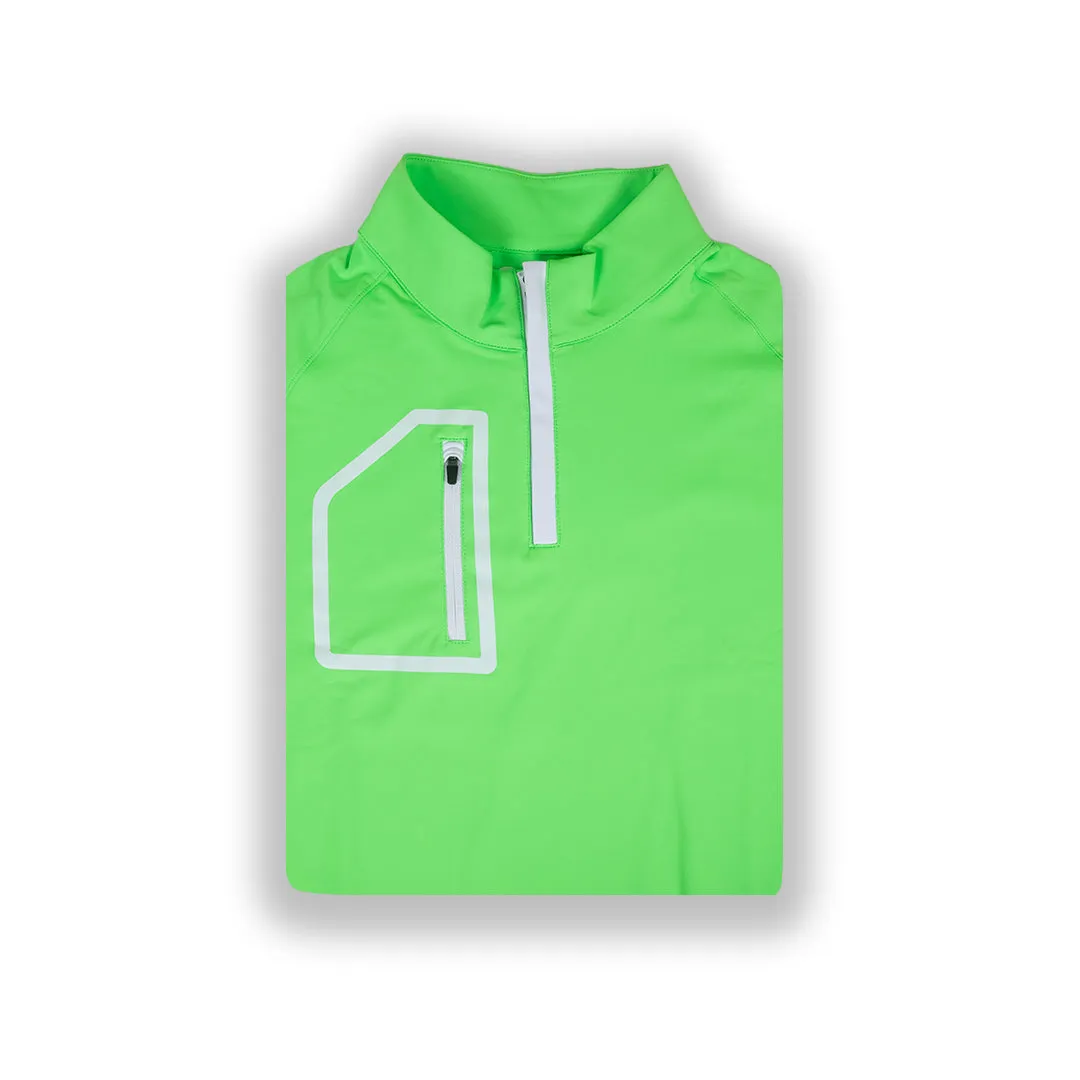 Lime Green Men's Q-Zip sold by 2 Putt