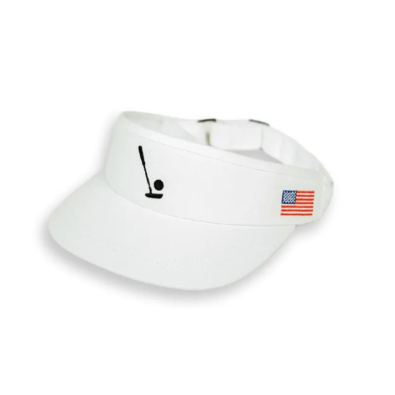Sink It White Visor sold by 2 Putt