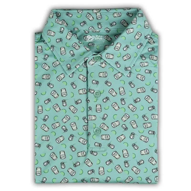 Tequila Shots Men's Polo sold by 2 Putt