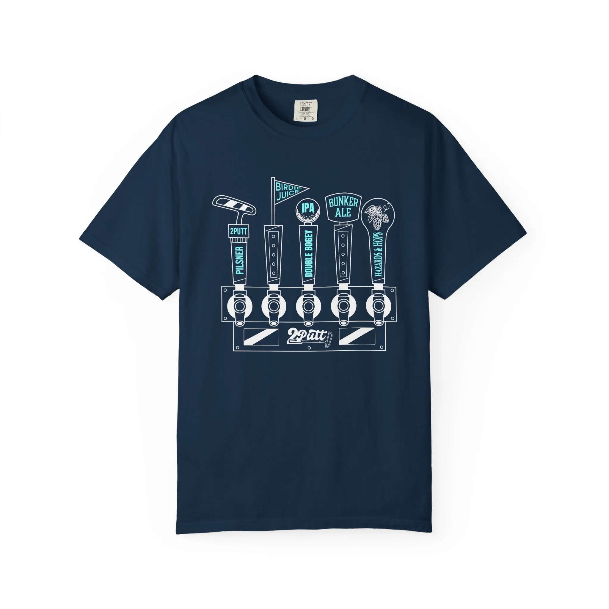 Beer Taps Tee sold by 2 Putt