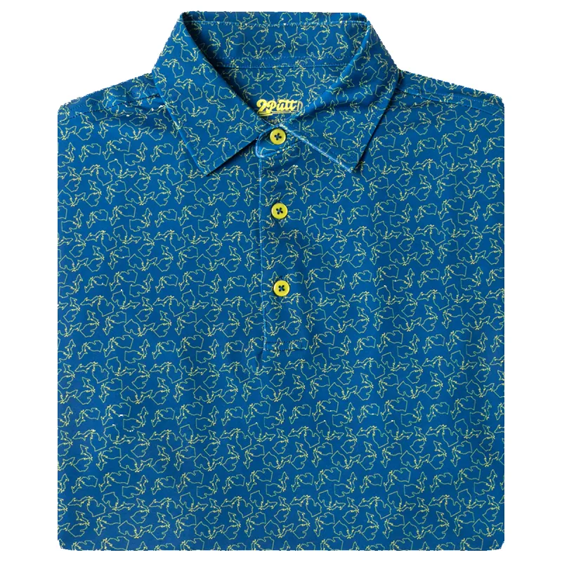 Ann Arbor Mens Polo made by 2 Putt