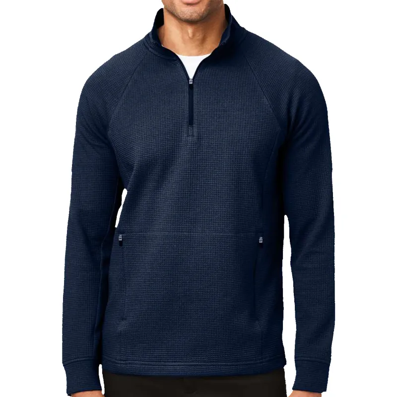 Deep Ocean Drive Fairway Waffle Quarter-Zip made by 2 Putt